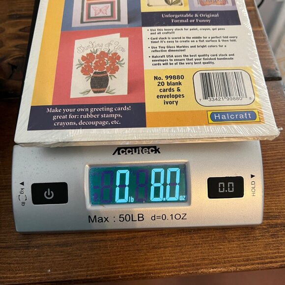 Halcraft 99880 - 20 blank Make Your Own Greeting Cards + Envelopes - NEW Ivory - Picture 3 of 3